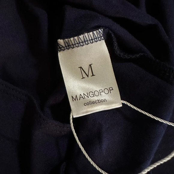 MANGOPOP Dark Blue Turtleneck Medium Bodysuit BNWT - Picture 3 of 4
